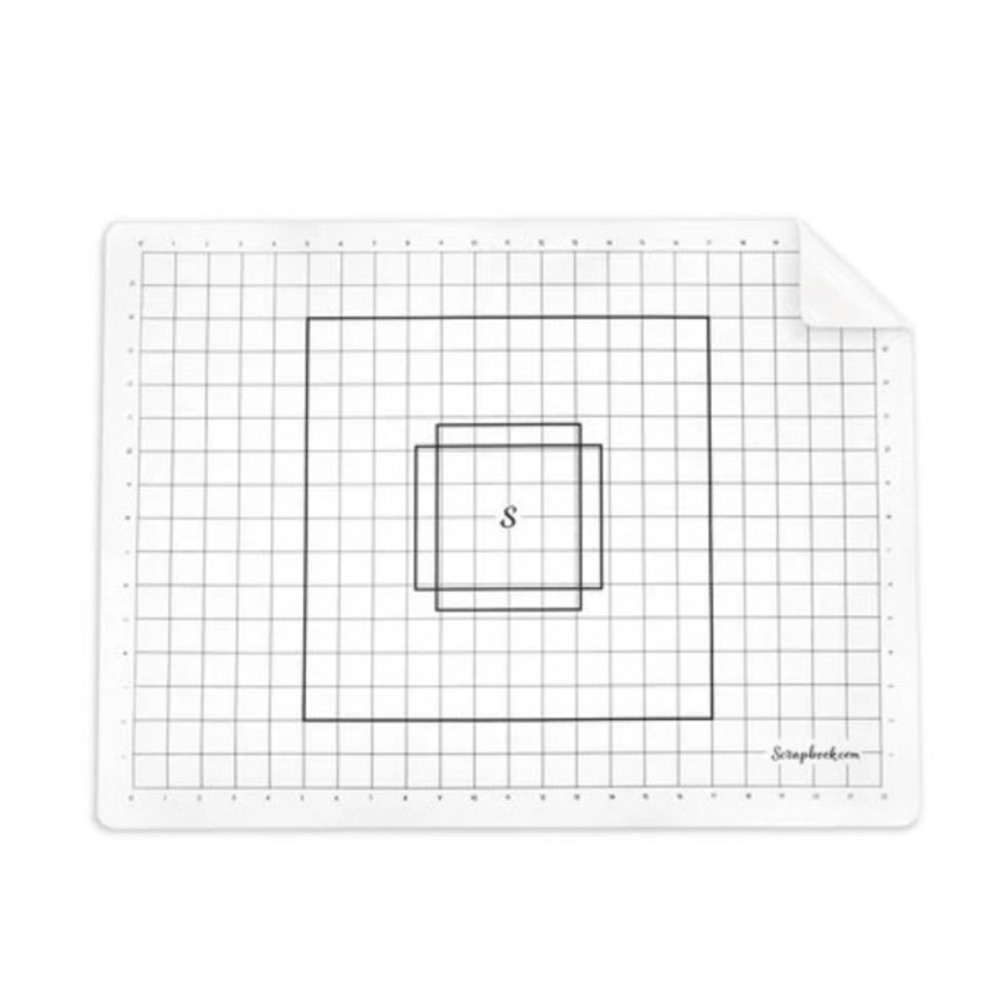 Scrapbook.com Project Grip Silicone Craft Mat 24x18 White Double Sided Grid New